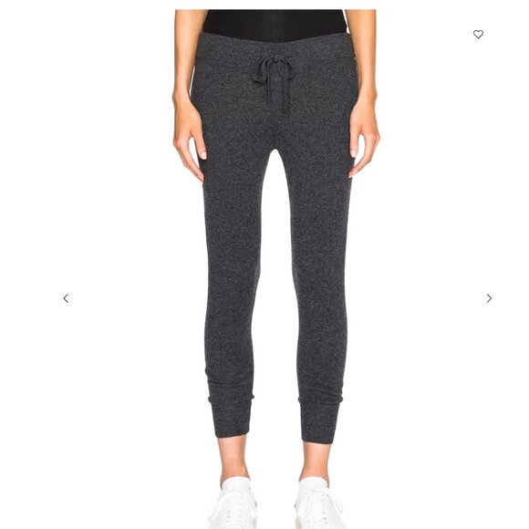 James Perse 100% Cashmere Jogger Pants - Black - Picture 8 of 11